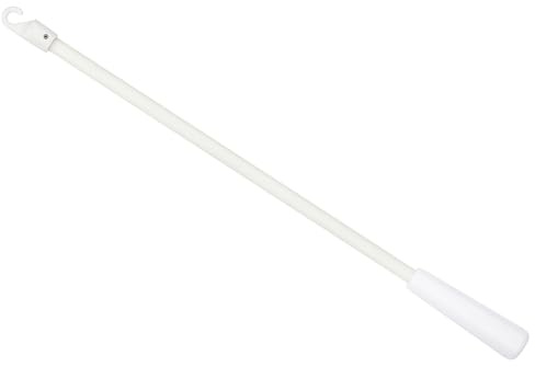 sourcing map Bastone di ricambio per tende da 33 cm, in fibra di vetro, bacchetta inclinabile con gancio e impugnatura, asta verticale per tende da finestra, accessorio per apritende da finestra,
