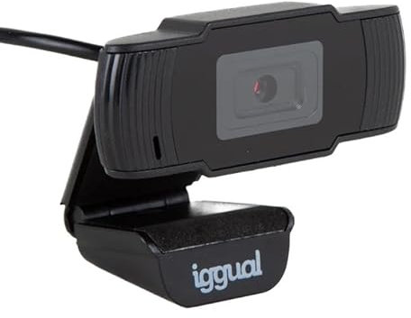 Glowster Webcam USB HD 720p, resolución 1280x720, visión básica, Ideal para videoconferencias y Streaming.