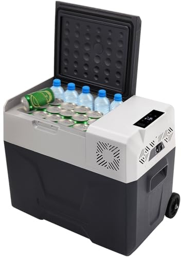 Furvveerr 40L Réfrigérateur de Voiture,Mini Réfrigérateur Portable à Compression Mini Frigo Électrique Réfrigération Plage de Température -20℃-20℃ pour Maison/Voiture/Camping