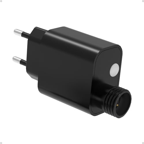Dalugo 31 V LED-nätaggregat, 4,5 V 12 V 24 V 31 V LED-transformator för ljusslinga med timer, IP44 vattentät, minnesfunktion, 8 lägen adapter för droppljus, julbelysning
