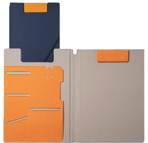 Appunti A4 per scrivere, Appunti magnetici in pelle A4 - Cartella degli appunti infermieristici - Organizer per clip per blocco da disegno per documenti, blocco per appunti per infermieri con raccogli