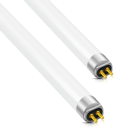 Tubi Fluorescenti 16W, 464mm, T4 Bianco Freddo 3500K, 1300LM, Attacco G5, Luce a Basso Consumo Energetico, Luce Di Emergenza a Risparmio Energetico, Adatta per Cucina, Armadio, Garage,2pcs,16W