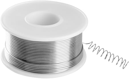 Wellrun 1.0mm 100g Solder Wire with Rosin Core,Low Melt Tin Solder for Electronic Repair,Easy Flow Soldering Wire for TV Circuits,DIY Electrical Work