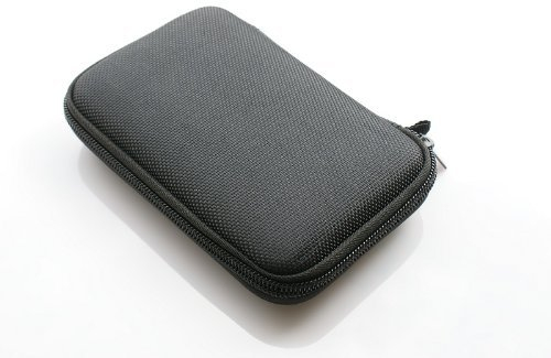 Protective Carrying Case for 2.5 Portable External Hard Disk Drive/SSD - For Western Digital/WD/Seagate/Sandisk/Toshiba/Samsung/LaCie - Space for Memory Cards and USB cable - Detachable Hand Strap