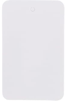 SSWBasics Large Unstrung White Non-Perforated Blank Clothing Tags - 1-3/4W x 2-7/8H -