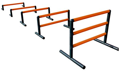 move and stic - Dog Agility-Hürde Slalom Übung Hundesport Training Hürde Set extra robust aus 5 cm Kunststoffrohren variabel verstellbar