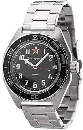 Vostok Wostok Komandirskie 2416/650537 Military Taucheruhr 200m russische mechanische Automatik Uhr aus Russland 20 ATM