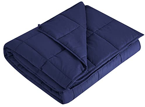 L'AGRATY Weighted Blanket - 40x60 10lbs Cooling Breathable Microfiber Material with Glass Beads Small Blanket for All-Season Summer Fall Winter Soft Thick Comfort