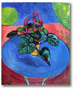 HEIMAO Berühmte Henri Matisse Leinwandbilder. Berühmte Ölgemälde Reproduktion. Alpenveilchen Pourpre Moderne Wandkunst Bild für Wohnzimmer Wohnkultur 60x78cm ungerahmt