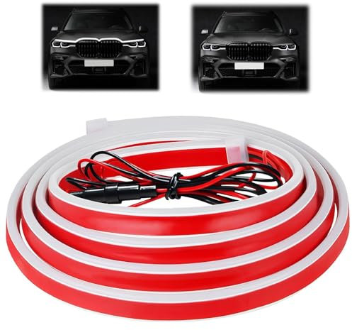 LANAFAY Tagfahrlicht, flexibel, 12 V, wasserdicht, 160 cm, LED-Lichtstreifen