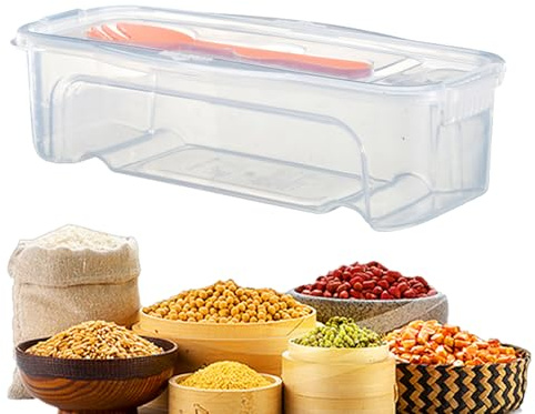 Olla de pasta para microondas, cuenco transparente resistente al calor con tapa, caja de cocina de fideos espaguetis con colador, contenedores organizadores de refrigerador, 11.22 x 5.24 x 3.15
