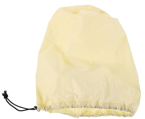 Healifty Bolsa para Guardar Chaquetas y Abrigos Cierre de Cordón, Ligera de Nylon Beige Adecuado para Viaje y Almacenamiento Hogar