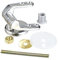 WENKO Befestigung für Holz- und Polyresin WC-Sitze - WC-Sitz Befestigungsersatz-Set, Zinkdruckguss, Chrom