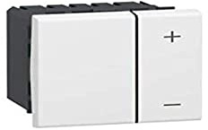 Legrand 078405 Mosaic Interrupteur Variateur Basique, 2 Fils, 2 Modules, Blanc