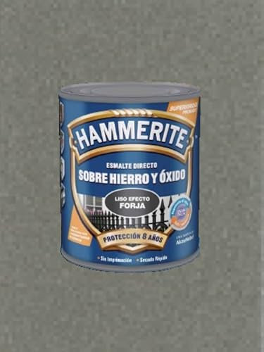 Hammerite Esmalte Liso Efecto Forja (2,5 L, Gris)