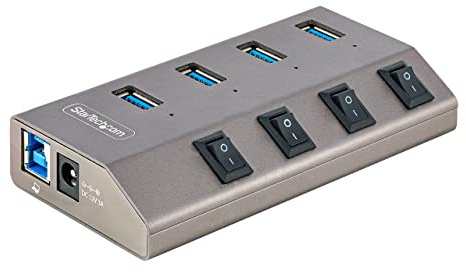 StarTech 4-Port USB-C Hub 5Gbps with Switches, NA (5G4AIBS-USB-HUB-NA)