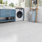 Livelynine Vinylboden Selbstklebend Marmor Grau PVC Bodenbelag Selbstklebend Fliesenoptik 30x30CM 16-Fliesen PVC Fliesen Selbstklebend Bad Boden Hellgrau Selbstklebende Fliesen Boden Küche Granit