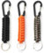 lohill Paracord Schlüsselanhänger, 3 Stück Schlüsselband mit Karabiner, Carabiner Schlüsselanhänger Schlüsselband für Survival Camping Wandern Rucksackreisen(Schwarz&Orange&Tarnung)