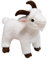 Qikam Ziege Plüschtier 30 cm, Ziege Kuscheltier für Mädchen, Junge-n & Babys, Kawai-i Goat Plüschfigur, Weich Ziege Plüsch Spielzeug, Realistische Ziege Plushie Geschenk für Kinder Erwachsene
