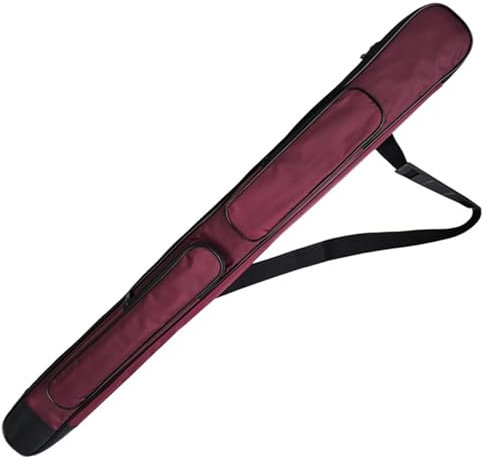 HJHUUA 105 cm Oxford-tyg vattentät svärdväska, röd enkellager svärdväskor, kan rymma 1 svärd, justerbara axelremmar ryggsäck för gåvor, Katana, bokken, tai Chi-svärd, fiskespö