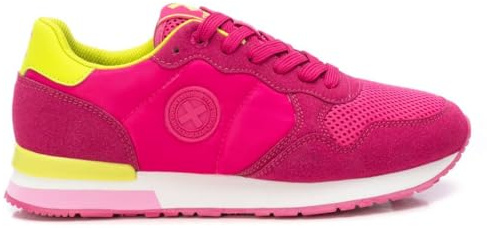 XTI - Zapatilla Mujer Fucsia - Calzado Cómodo y Versátil - Moda Casual - Modelo 14406109 (Talla 38)
