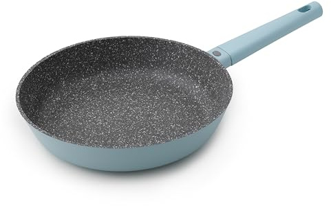 MasterClass 28cm Cast Aluminium Frying Pan, Induction Compatible, Purple Non-Stick Fry Pan with Soft Touch Handle Ideal for Eggs, Omelettes, Dishwasher Safe, Cookware
