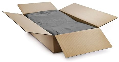 Paclan - Medium Duty Black Refuse Sacks Bin Liners - 176 Litres, 200 Bags, Flush Top, Certified CHSA Rating of 10kg (457 x 1168mm) 100% Recycled