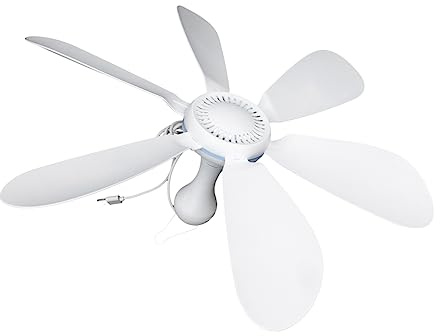 Hemobllo 1Set USB Ceiling Fan Portable Hanging Tent Fan Rechargeable with USB for Home Office Camping Lightweight and Convenient Design for Quick Cooling and Refreshment