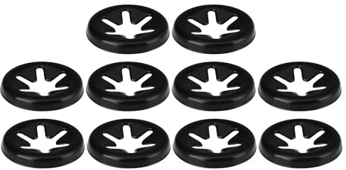 Briny River 100 Pièces Rondelles Starlock à 6 Dents de 4 Mm Clips à Pression Diamètre Extérieur de 11,5 Mm Acier à Ressort pour Arbre de 4 Mm