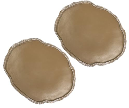 HOMSFOU 2 Bols à Eau et Nourriture pour Reptiles en Résine Marron, Accessoires pour Petits Animaux, Bassins d'alimentation Pratiques pour Terrarium, pour Lézards et Tortues