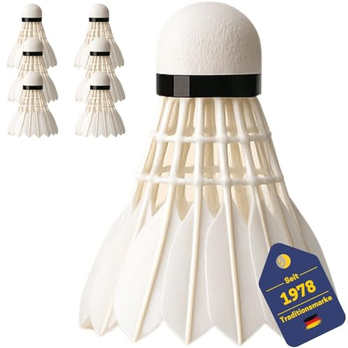 BEST SPORTING Badminton Bälle Set - Turnierbälle 6er Set´s (schnell)