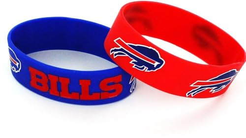 NFL Buffalo Bills Wide Bracelet, 2-Pack