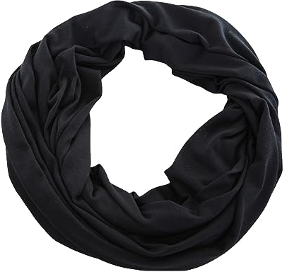 Miobo Schlauchschal Damen/Herren Snood Rundschal Schwarz