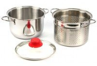 INOXRIV DI RIVADOSSI EATITALY-PASTAIOLA C.CEST.CM20 Inox, Alluminio, 20 cm