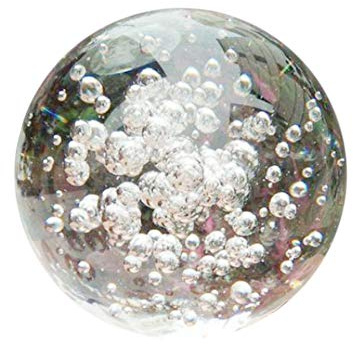 Roadoor YSoutstripdu Transparent Sphere Faux Crystal Ball Water Fountain Bubble Ball feng Shui Glass Balls 50mm
