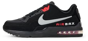 Nike Air Max Ltd 3 Löparskor för män, Black Lt Smoke Gray University Red, 45 EU