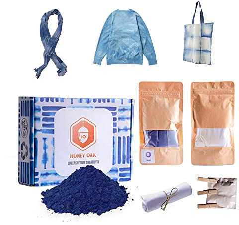 Indigo Tie Dye Kit | Natural Clothes Dye | No Toxins DIY Creative Art and Craft Kit