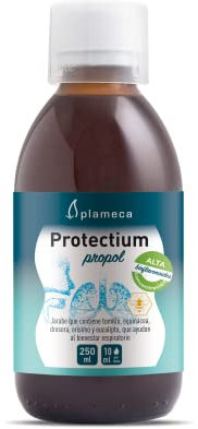 PLAMECA - Protectium Propol, Incluye Jarabe de Própolis, Miel de Eucalipto, Equinácea, Tomillo y Erísimo, con Vitamina C, Favorece al Sistema Respiratorio y a Eliminar Mocos - 250 ml