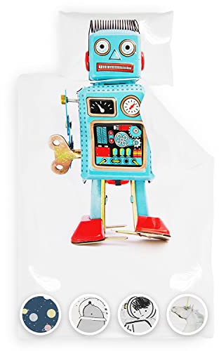 sleepwise kids edition bed linen summer bed linen 2-piece ÖKO-TEX, fantastically soft, breathable, non-iron & wrinkle-free - duvet cover set made of brushed microfibre 135 x 200 cm 80 x 80 cm