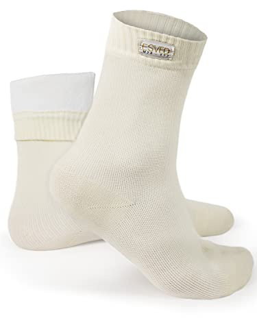 ESVED Mest Calzini impermeabili e traspiranti – Wudu Socks Abdest Sollievo – Calzini impermeabili, beige., 36-38
