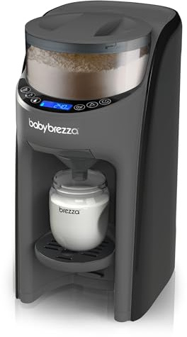 Baby Brezza Formula Pro Advanced Gris Charcoal - Préparateur de Biberons instantané et automatique, dose et mélange l'eau chaude et la poudre de Lait par simple pression d'un bouton