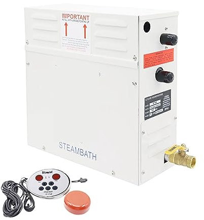 Generador de vapor para sauna en casa, Máquina de de 6KW, nerador de doméstico, sala de Sauna, horno de corriente seca, húmedo, controlador Digital ST-60 para ducha en sala de vapor en casa(6kw)