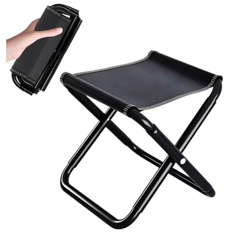 GIDWRIY Silla Plegable Portatil,Silla Pesca Plegable Ligera,Taburete de Playa,Asientos de Camping,Chair Pocket,Banqueta Camping Plegables con Bolsa de Almacenamiento para Viaje, Jardín, Barbacoa