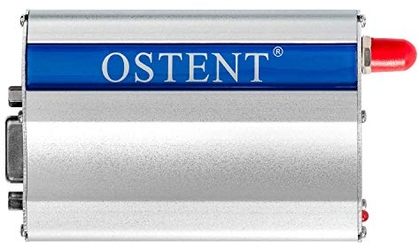 OSTENT Módem gsm con Módulo Wavecom Q2303A COM/RS232/Puerto Serie Comandos AT SMS Llamada de Voz Enchufe de EU Adaptador de Corriente