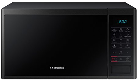 SAMSUNG MG23J5133AK/EC Microondas con Grill, 23 Litros de Capacidad, Potencia 800W/1100W, Interior Cerámico Enamel, Color Negro Mate