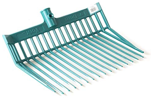 Little Giant® DuraFork Pitch Fork Replacement Head | Durable Polycarbonate Stable Fork Head with Angled Tines | Manure Fork | Made in USA (Pack of 1, Teal)