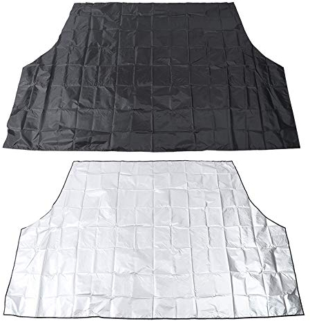 Copertura per Parabrezza per Auto, 210 X 120 Cm Copertura per Parabrezza Anteriore Magnetica per Automobile Protezione per Parabrezza Ghiaccio Gelo Nera