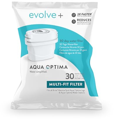 Aqua Optima Single Life Evolve Filter für Wasserkaraffe, 30 Tage