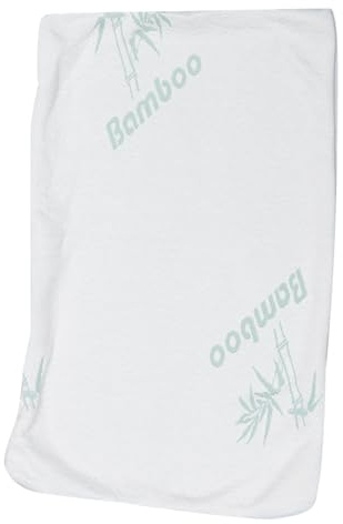 Cabilock Copri Cuscino per Cervicale in Fibra Bianco 62x44 CM Singolo