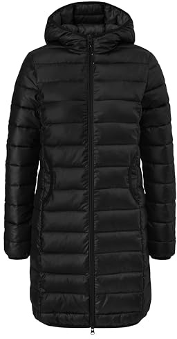 QS Cappotto trapuntato da donna 2173976 (confezione da 1), grigio/nero, M